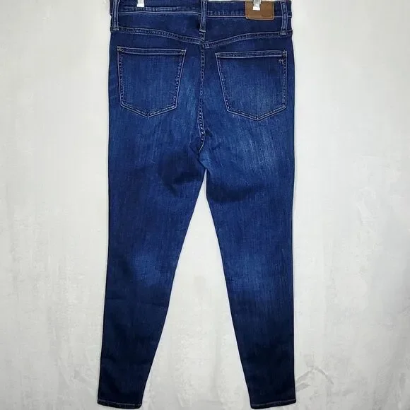 Madewell 10" High Rise Skinny Jeans Size 31T - Picture 6 of 9